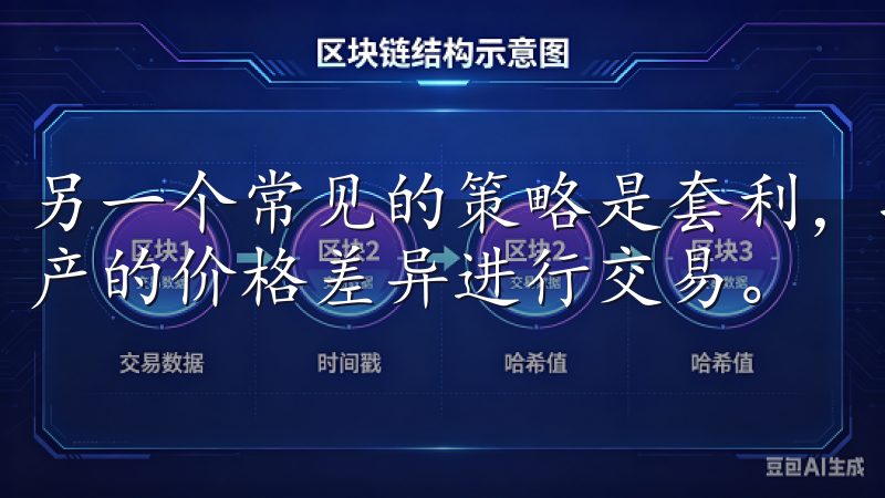 另一个常见的策略是套利，投资者可以利用不同交易所间同一资产的价格差异进行交易。