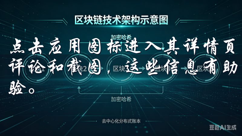 点击应用图标进入其详情页面，在这里你可以看到应用的评分、评论和截图，这些信息有助于你更好地了解应用的功能和用户体验。