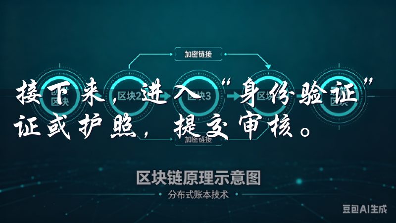 接下来，进入“身份验证”页面，上传有效的身份证件，如身份证或护照，提交审核。
