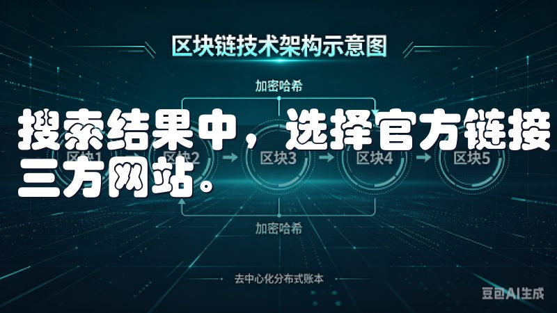 搜索结果中，选择官方链接，避免进入任何可能存安全隐患的第三方网站。