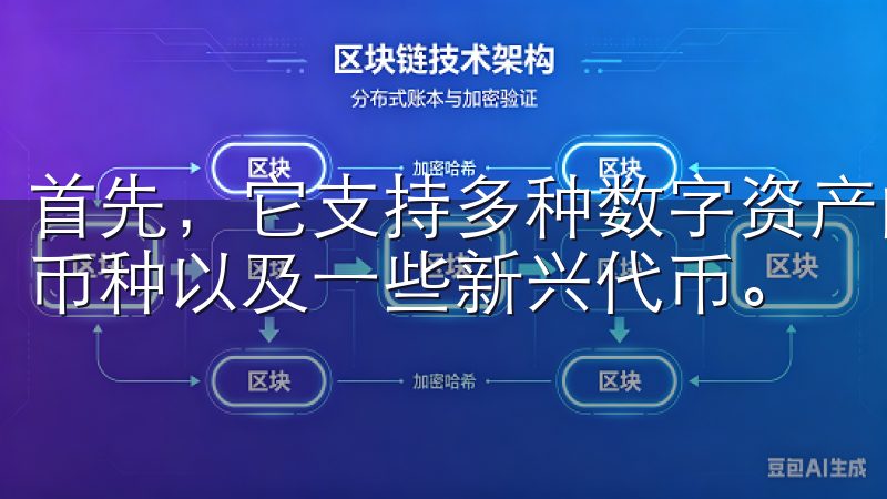 首先，它支持多种数字资产的交易，包括比特币、以太坊等主流币种以及一些新兴代币。