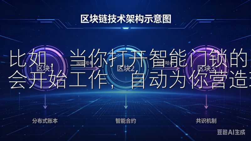 比如，当你打开智能门锁的同时，室内的灯光自动亮起，空调也会开始工作，自动为你营造理想的居家环境。