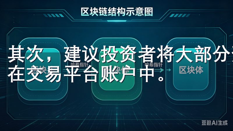 其次，建议投资者将大部分资金存放在冷钱包中，而非直接存放在交易平台账户中。