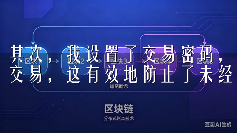其次，我设置了交易密码，只有在输入交易密码后才能进行大额交易，这有效地防止了未经授权的操作。