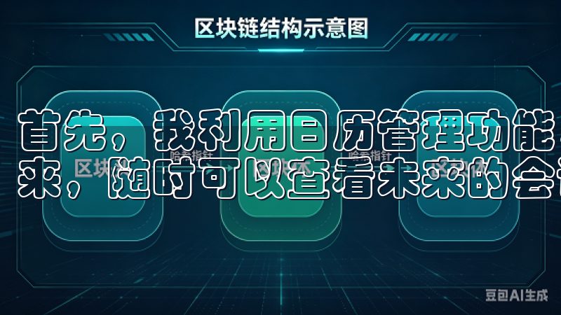 首先，我利用日历管理功能，将我的重要日程一目了然地展示出来，随时可以查看未来的会议、考试或其他活动。