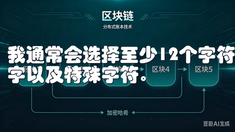我通常会选择至少12个字符的密码，包含大写和小写字母、数字以及特殊字符。