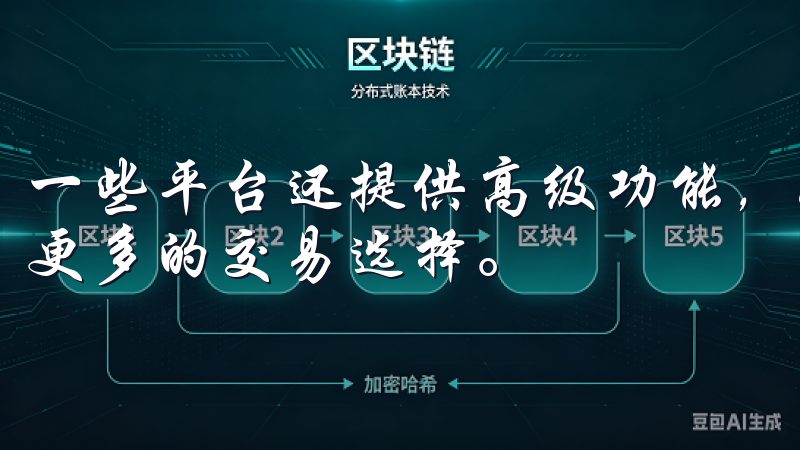 一些平台还提供高级功能，如杠杆交易、期权等，为投资者提供更多的交易选择。