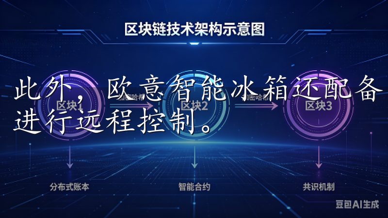 此外，欧意智能冰箱还配备了智能触摸屏，可以通过手机APP进行远程控制。