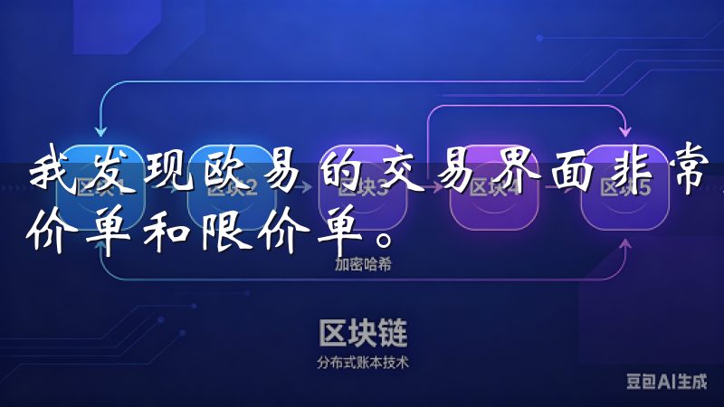 我发现欧易的交易界面非常直观，提供了多种订单类型，包括市价单和限价单。