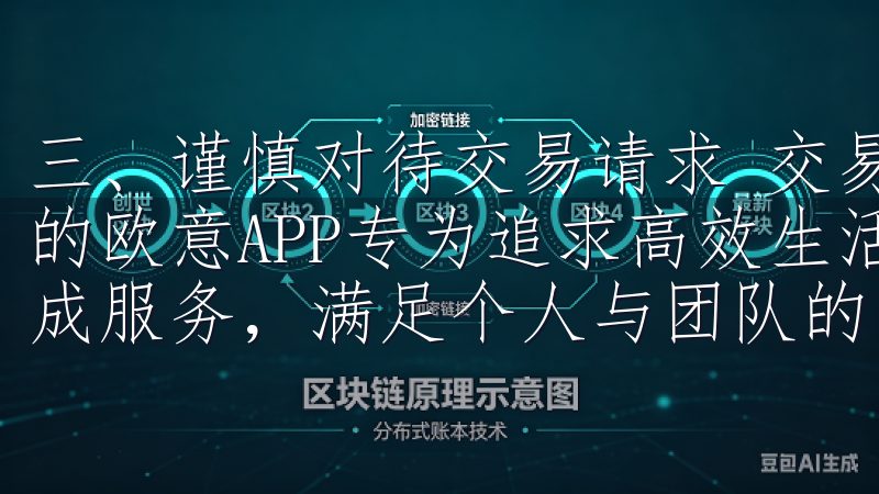 三、谨慎对待交易请求 交易过程中，时刻保持警惕是至关重要的欧意APP专为追求高效生活方式的用户设计，提供多功能集成服务，满足个人与团队的多样化需求。