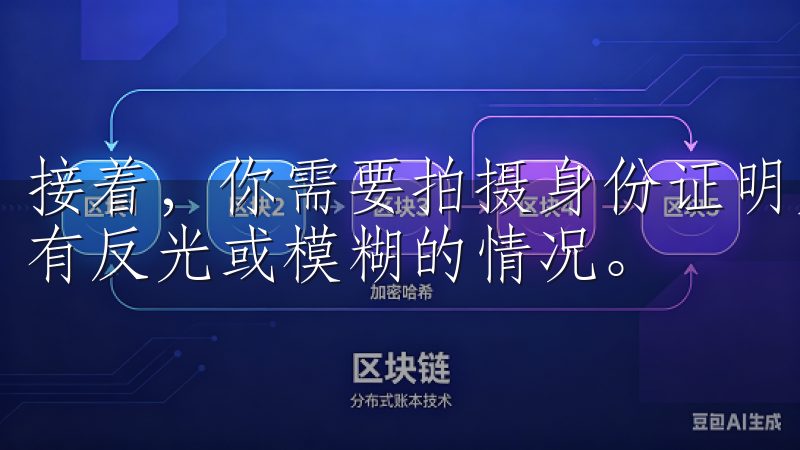 接着，你需要拍摄身份证明文件的正反面照片，并确保照片中没有反光或模糊的情况。