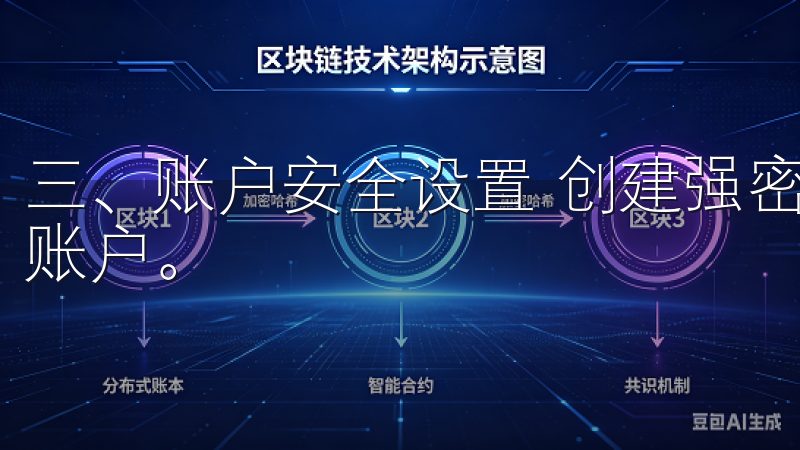 三、账户安全设置 创建强密码 安装完成后，您需要创建一个账户。