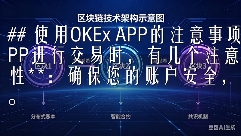 ## 使用OKEx APP的注意事项 在使用OKEx APP进行交易时，有几个注意事项需要牢记： 1. **安全性**：确保您的账户安全，使用强密码，并启用两步验证功能。