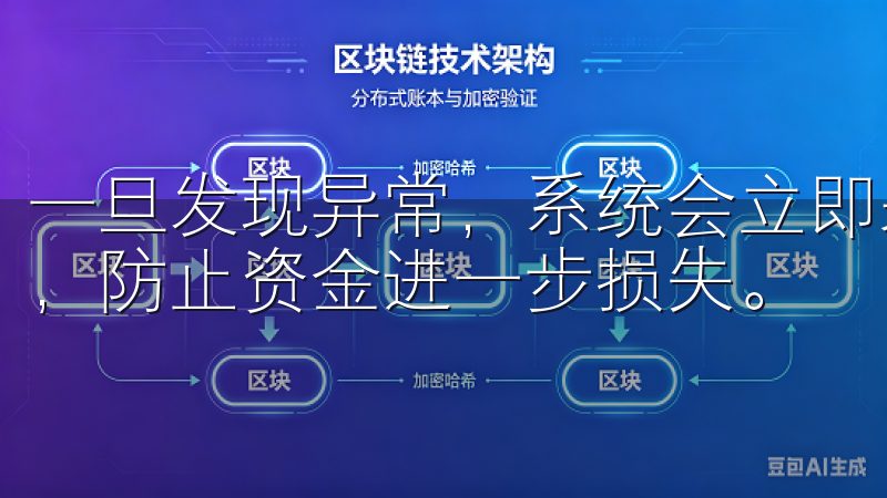一旦发现异常，系统会立即采取措施，如冻结账户、限制交易等，防止资金进一步损失。