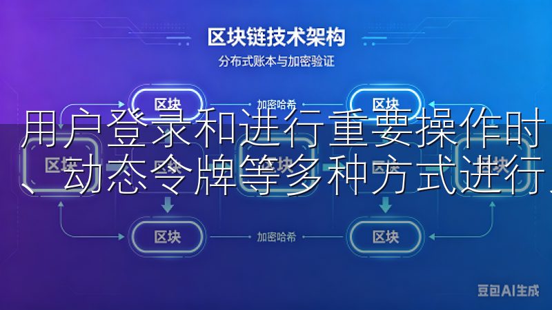 用户登录和进行重要操作时，除了输入密码外，还需短信验证码、动态令牌等多种方式进行身份验证。