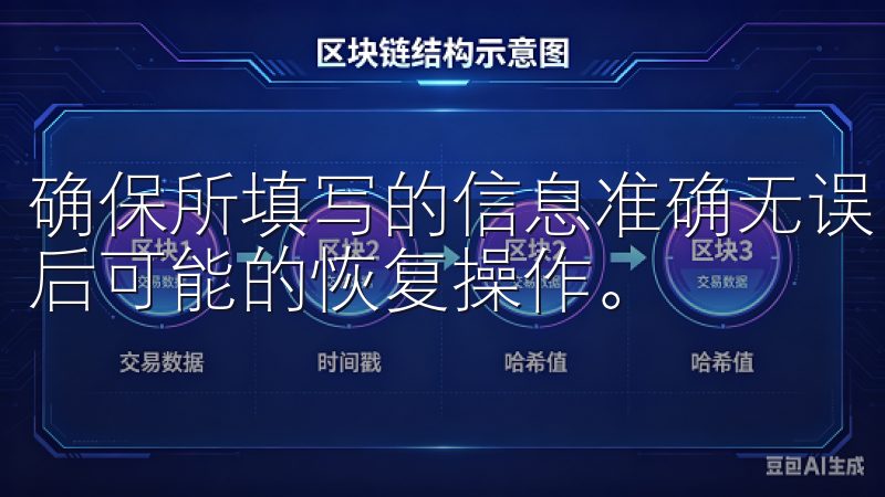 确保所填写的信息准确无误，因为这些信息将用于身份验证及日后可能的恢复操作。