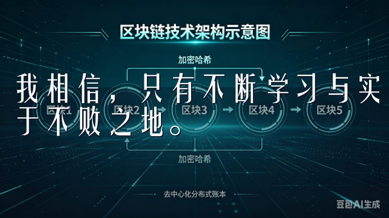 我相信，只有不断学习与实践，才能在这个瞬息万变的市场中立于不败之地。