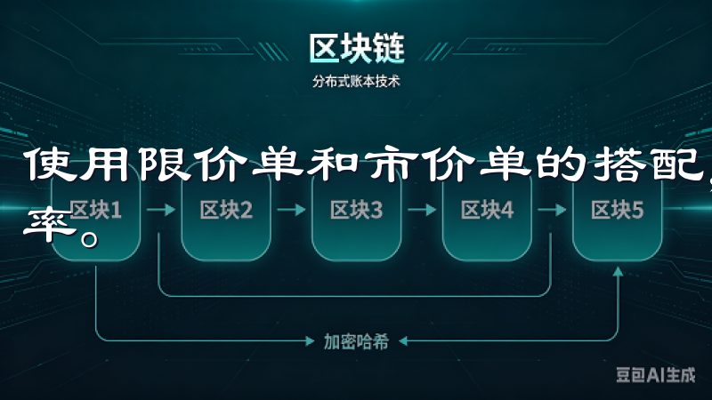 使用限价单和市价单的搭配，能够帮助你精准入场，提高交易效率。