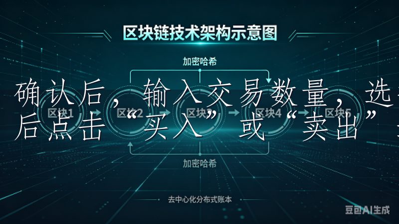 确认后，输入交易数量，选择订单类型（限价单或市价单），最后点击“买入”或“卖出”进行交易。