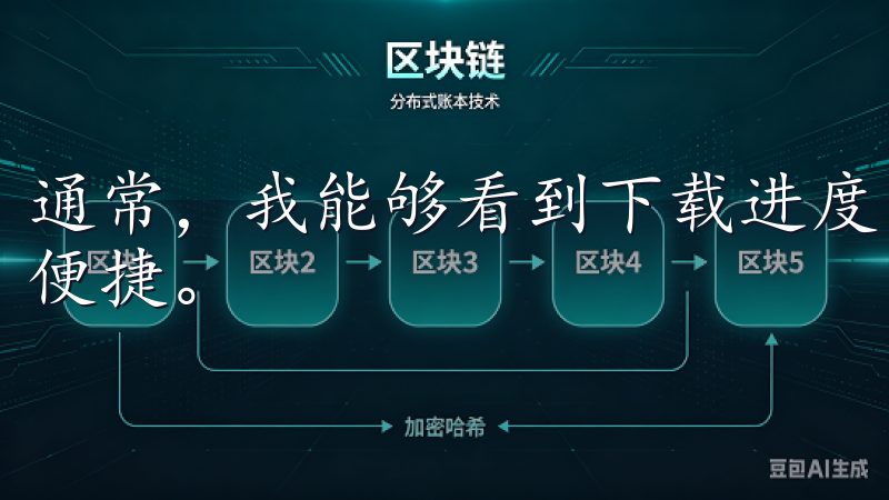 通常，我能够看到下载进度，几分钟后就能顺利完成下载，极为便捷。