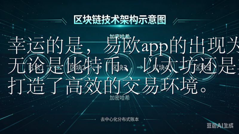 幸运的是，易欧app的出现为我们提供了一个完美的解决方案无论是比特币、以太坊还是其他热门数字资产，我们都为您精心打造了高效的交易环境。