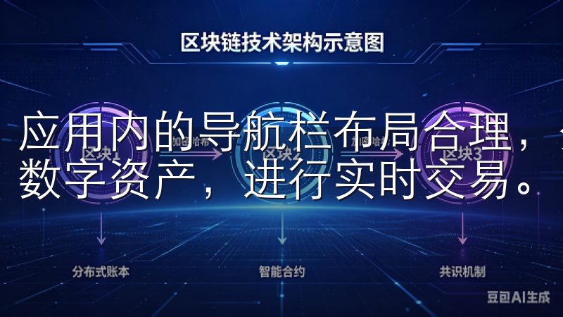 应用内的导航栏布局合理，分类清晰，用户可以方便地浏览各类数字资产，进行实时交易。