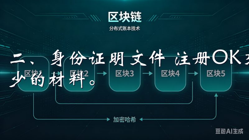 二、身份证明文件 注册OK交易所时，身份证明文件是必不可少的材料。