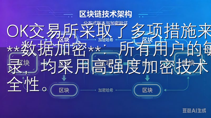 OK交易所采取了多项措施来保证用户数据不被泄露： 1. **数据加密**：所有用户的敏感信息，如身份信息和交易记录，均采用高强度加密技术，确保信息在存储和传输过程中的安全性。