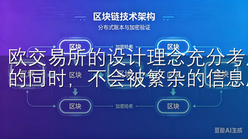 欧交易所的设计理念充分考虑到用户体验，让用户掌握市场动态的同时，不会被繁杂的信息所困扰。