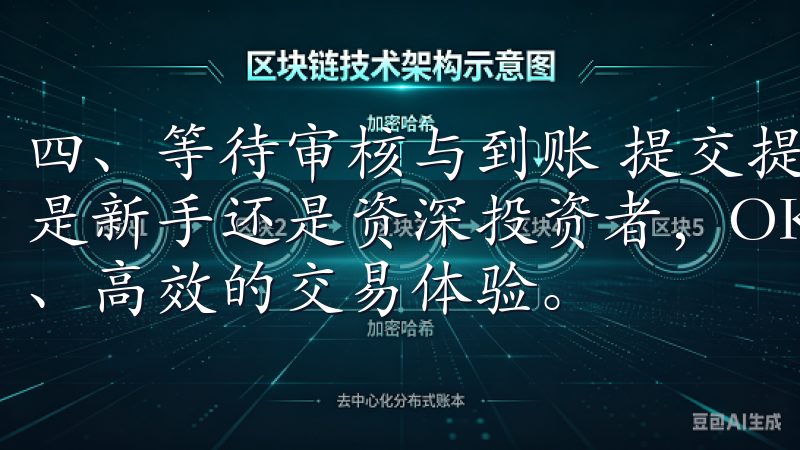 四、等待审核与到账 提交提现申请后，你需要耐心等待无论您是新手还是资深投资者，OK交易所下载安卓都能为您提供安全、高效的交易体验。