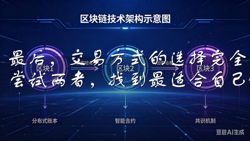 最后，交易方式的选择完全应围绕个人的使用习惯与需求，不妨尝试两者，找到最适合自己的操作模式。