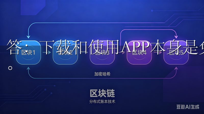 答：下载和使用APP本身是免费的，但交易时可能会有手续费。