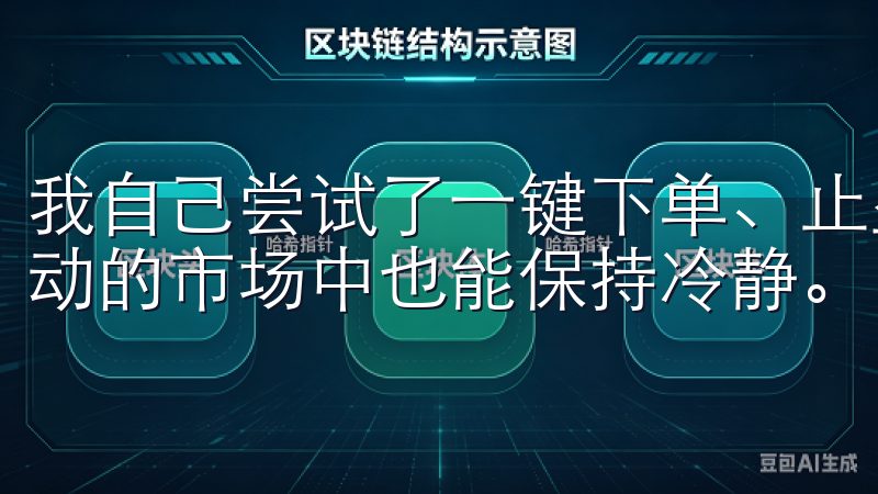 我自己尝试了一键下单、止盈止损等功能，这些设定使得我高波动的市场中也能保持冷静。