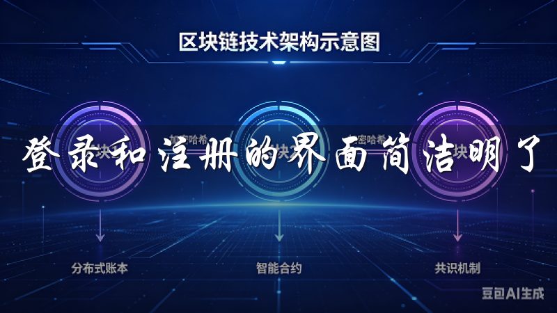 登录和注册的界面简洁明了，用户可以轻松找到所需的信息。