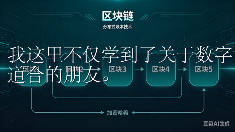 我这里不仅学到了关于数字货币的基础知识，还结识了许多志同道合的朋友。