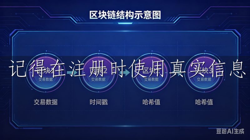 记得在注册时使用真实信息，以便后续的身份验证和安全保障。