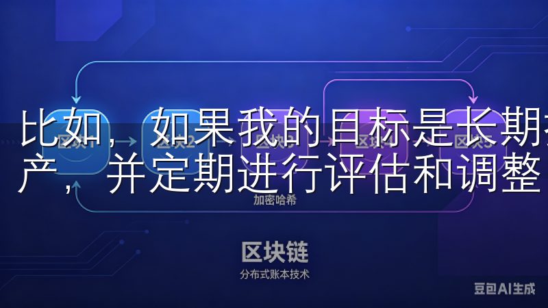 比如，如果我的目标是长期持有，我会选择一些有潜力的优质资产，并定期进行评估和调整。