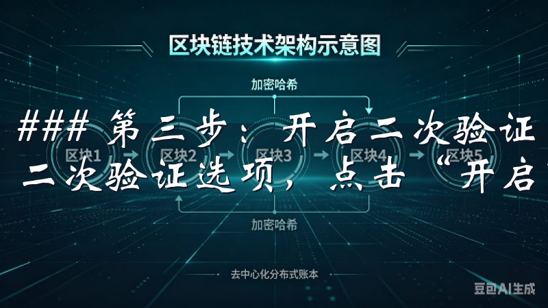 ### 第三步：开启二次验证 在“账户安全”页面中，找到二次验证选项，点击“开启”。