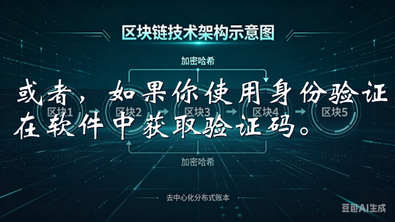 或者，如果你使用身份验证器软件，则需扫码生成的二维码，并在软件中获取验证码。