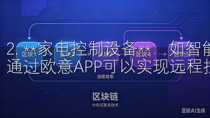 2. **家电控制设备**：如智能冰箱、洗衣机、空调等，通过欧意APP可以实现远程控制和监控。