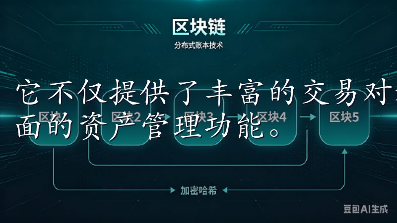 它不仅提供了丰富的交易对和实时的行情数据，还为我提供了全面的资产管理功能。