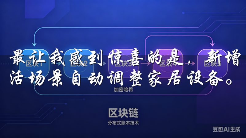 最让我感到惊喜的是，新增的智能场景模式，可以根据不同的生活场景自动调整家居设备。