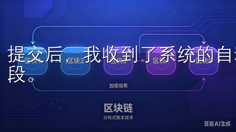 提交后，我收到了系统的自动回复，告知我申请已经进入审核阶段。