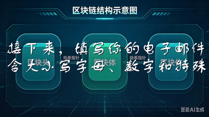 接下来，填写你的电子邮件地址和密码，确保密码足够复杂，包含大小写字母、数字和特殊字符，以确保账户安全。