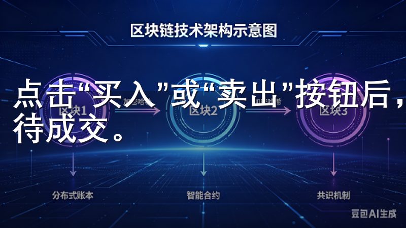点击“买入”或“卖出”按钮后，订单就会被提交到交易所，等待成交。