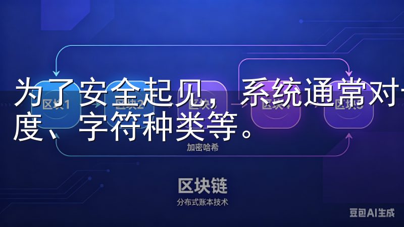 为了安全起见，系统通常对于密码的强度有一定的要求，比如长度、字符种类等。