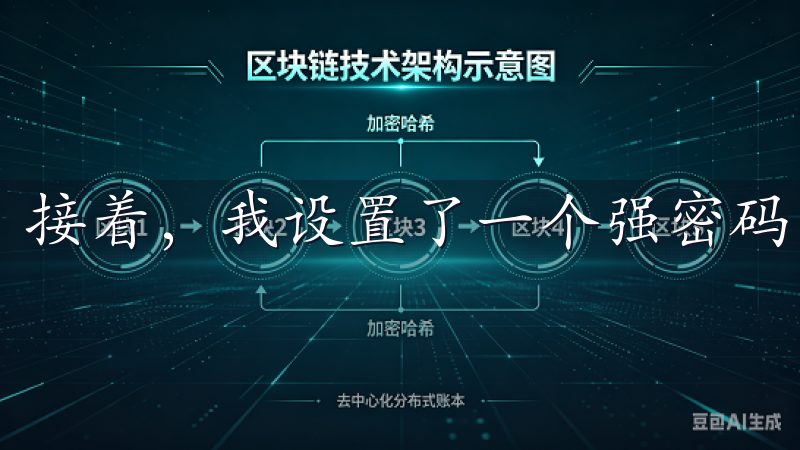 接着，我设置了一个强密码，以确保我的账户安全。