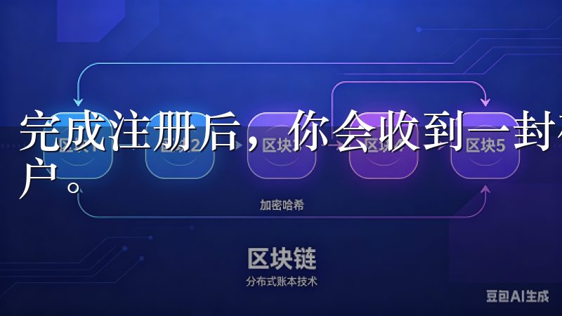 完成注册后，你会收到一封确认邮件，按照邮件中的指示激活账户。