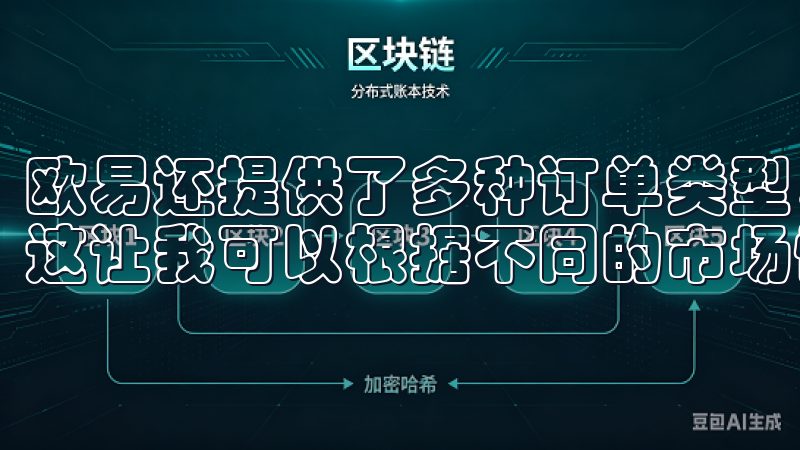欧易还提供了多种订单类型,包括限价单、市价单和止损单等,这让我可以根据不同的市场情况灵活调整我的交易策略。