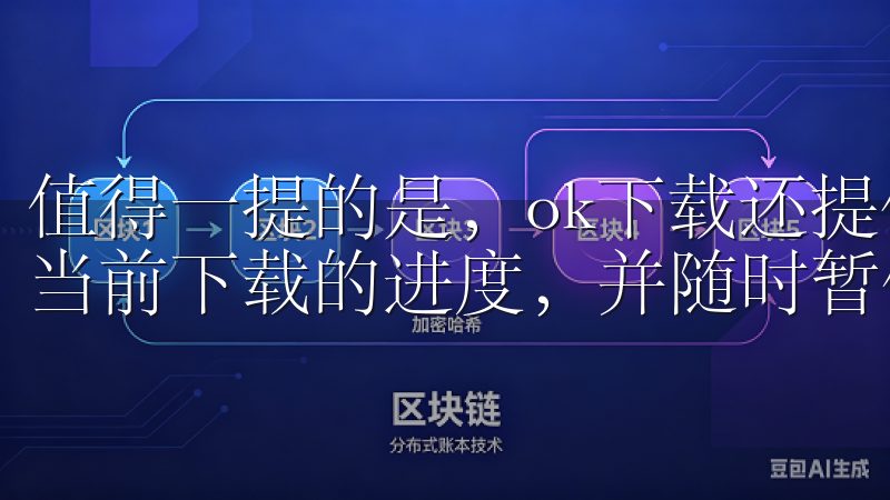 值得一提的是，ok下载还提供了下载管理功能，用户可以查看当前下载的进度，并随时暂停或取消下载。